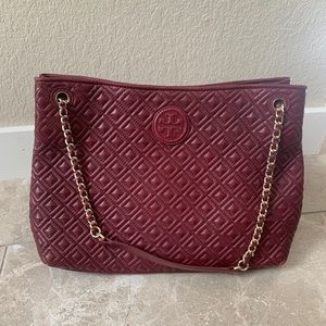 Tory Burch Marion Diamond Quilted Tote